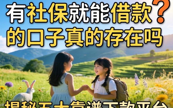 急需用钱怎么办？有社保就能借款的口子真的存在吗？揭秘五大靠谱下款平台