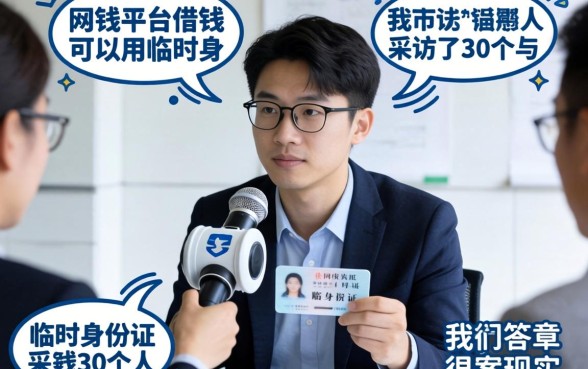 网贷平台借钱可以用临时身份证吗？我采访了30个人，答案很现实