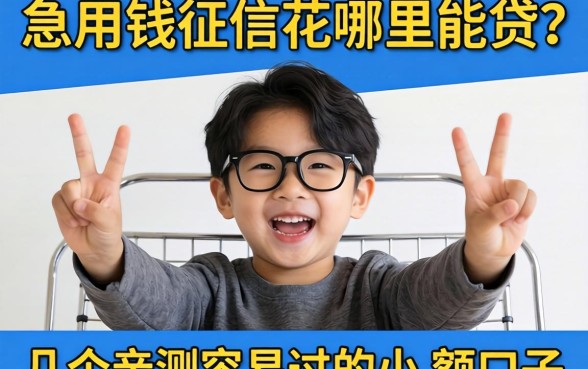 急用钱征信花哪里能贷？分享几个亲测容易过的小额口子