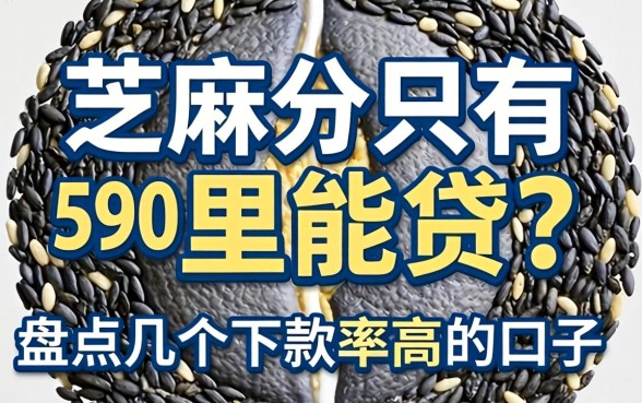 芝麻分只有390哪里能贷？盘点几个下款率高的口子
