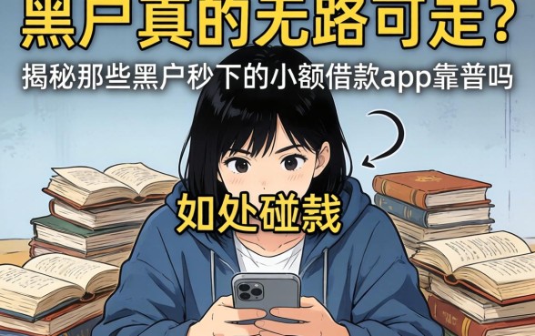急需用钱却四处碰壁?黑户真的无路可走吗?揭秘那些黑户秒下的小额借款app靠谱吗?