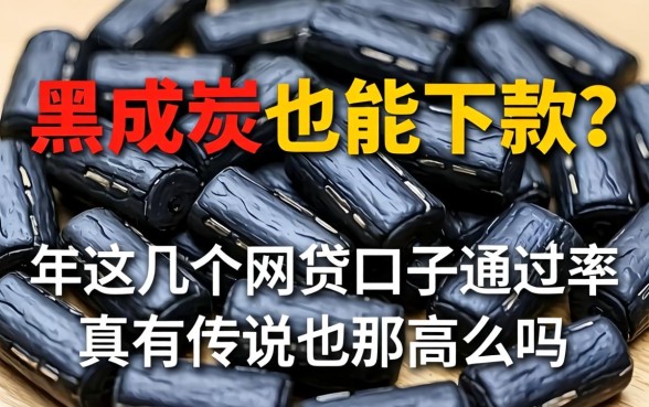 征信黑成炭也能下款？2026年这几个网贷口子通过率真有传说中那么高吗？