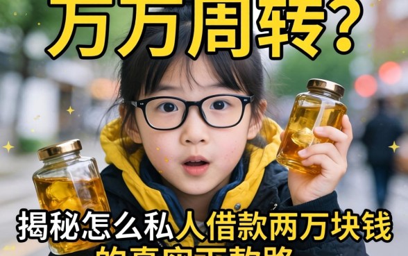 急需两万周转？揭秘怎么私人借款两万块钱的真实下款路子