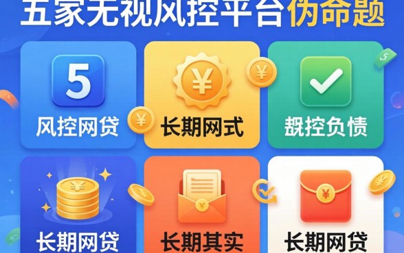 我试了五家无视风控的平台，发现不看负债的长期网贷其实是个伪命题