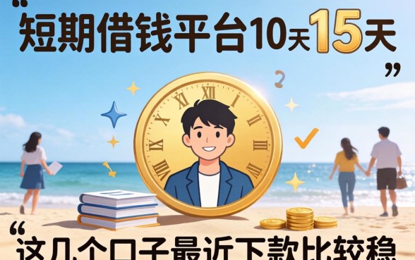 短期借钱平台10至15天,这几个口子最近下款比较稳