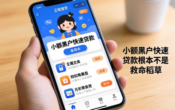 我试了网上正规借钱渠道，发现手机小额黑户快速贷款app根本不是救命稻草