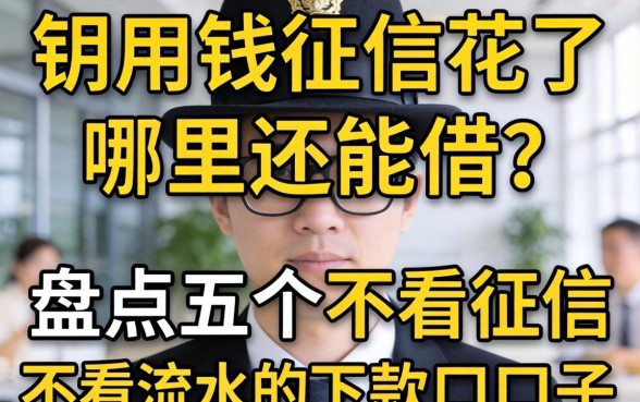 急用钱征信花了哪里还能借?盘点五个不看征信不看流水的下款口子