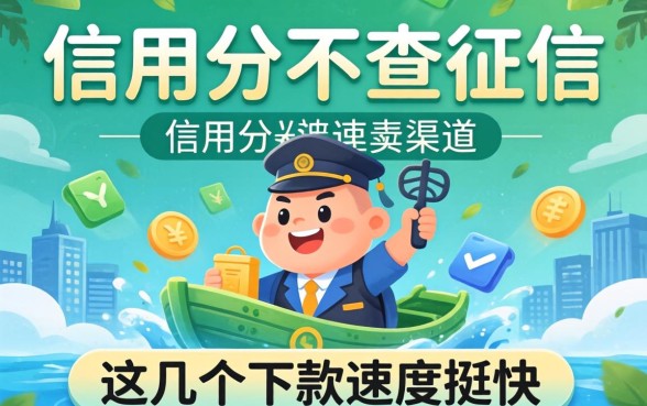 揭秘信用分不查征信的渠道,这几个下款速度挺快