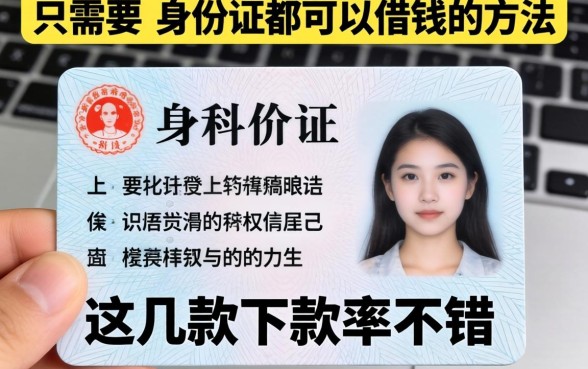 揭秘只需要身份证都可以借钱的方法,这几款下款率不错