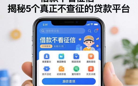 哪个app借款不看征信，揭秘5个真正不查征信的贷款平台