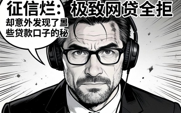 我征信烂到极致网贷全拒,却意外发现了这些黑白贷款口子的秘密