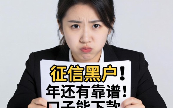 急急急！我是征信黑户，2026年还有靠谱的口子能下款吗？在线等挺急的！