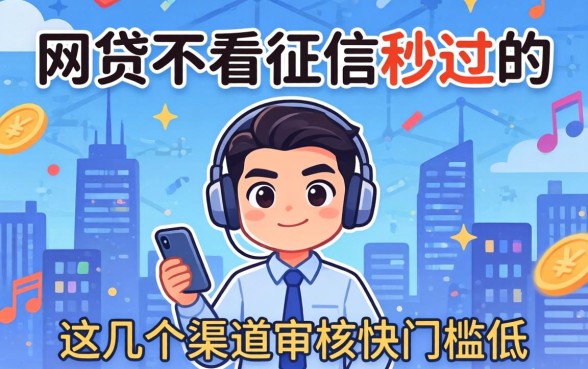 揭秘网贷不看征信秒过的，这几个渠道审核快门槛低