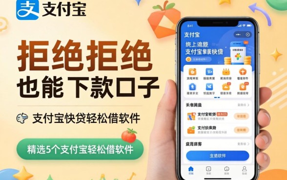 多次被拒也能下款的口子，精选5个支付宝快贷轻松借软件
