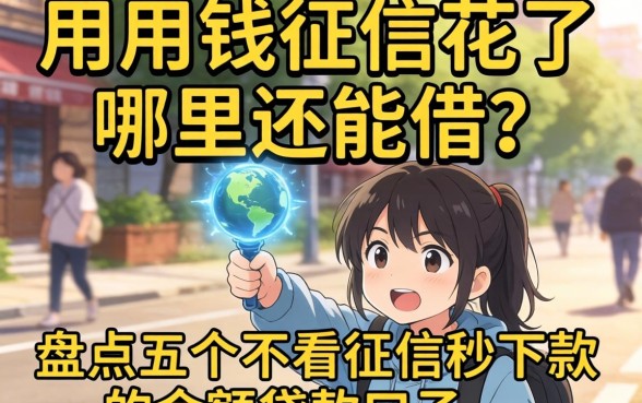 急用钱征信花了哪里还能借?盘点五个不看征信秒下款的小额贷款口子