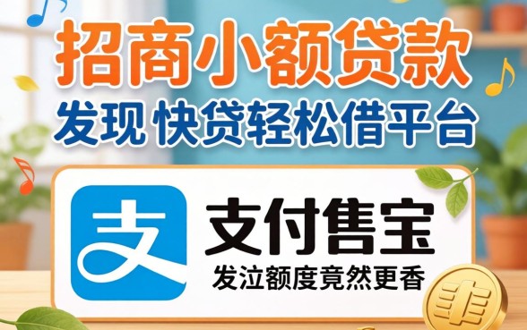 我试了2026招商小额贷款,发现支付宝快贷轻松借平台的额度竟然更香