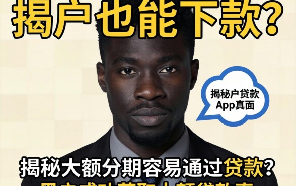 我黑户也能下款？揭秘大额分期容易通过的贷款和黑户成功获取大额贷款的app真相