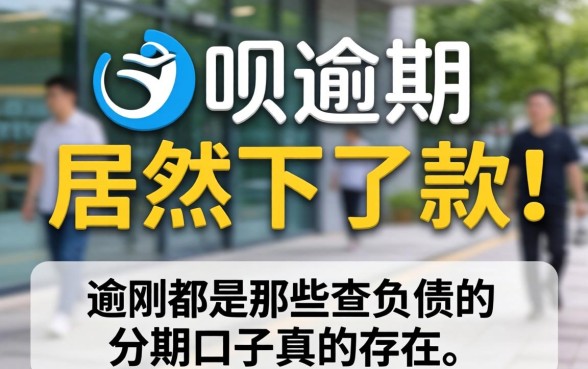 我花呗逾期居然下了款，那些不查负债的分期口子真的存在吗