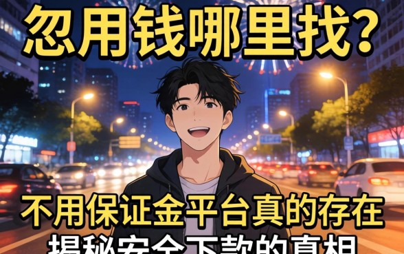 深夜急需用钱哪里找？不用保证金的平台真的存在吗？揭秘安全下款的真相