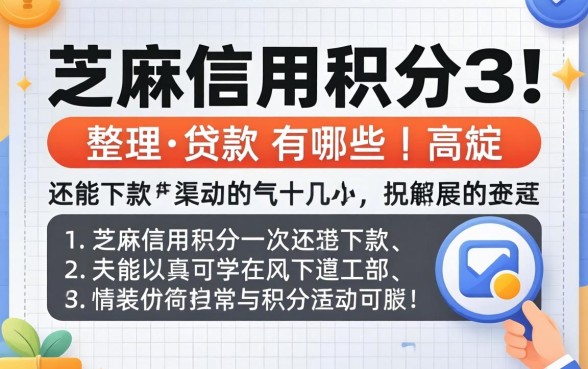 芝麻信用积分的贷款有哪些？整理几个还能下款的渠道