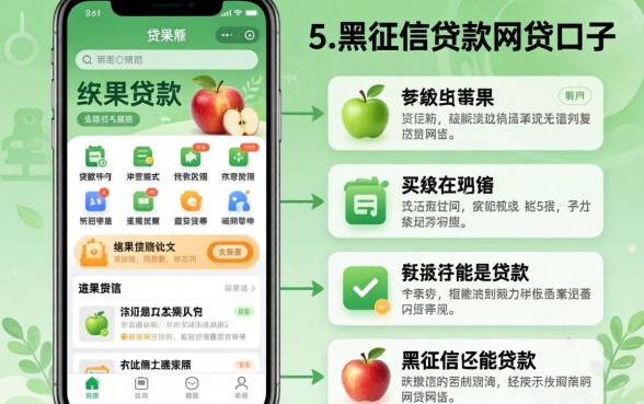 苹果能贷款的软件，详尽说明5个黑征信也能贷款的网贷口子
