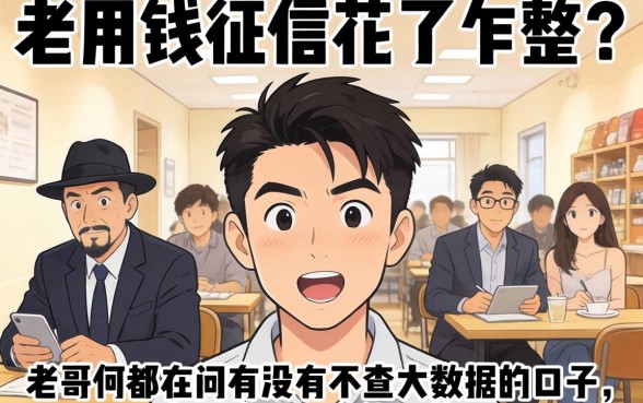 急用钱征信花了咋整？老哥们都在问有没有不查大数据的口子，实测这几个还能下款！