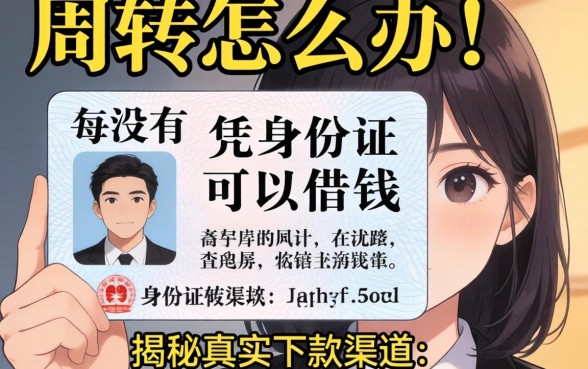 急需周转怎么办？有没有凭身份证可以借钱的？揭秘真实下款渠道与避坑指南