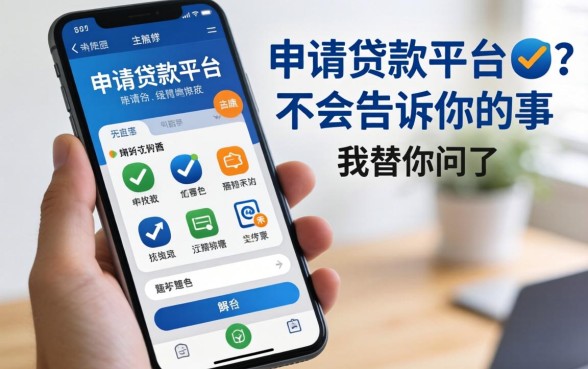 那些在线申请贷款平台不会告诉你的事,我替你问了