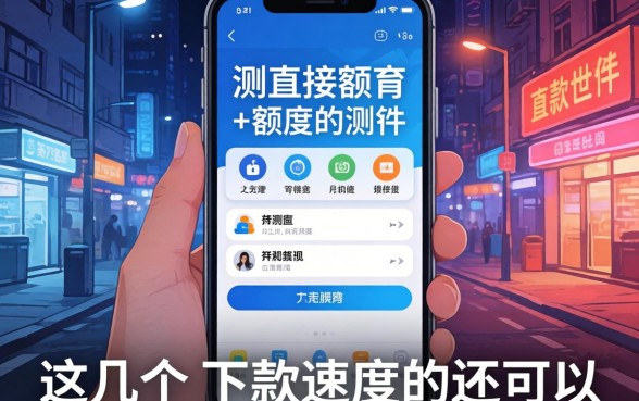 实测直接有额度的软件，这几个下款速度还可以