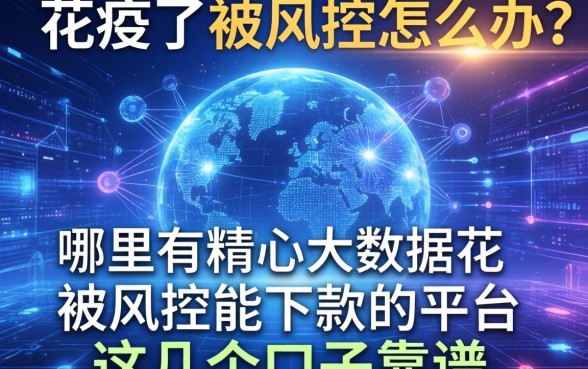 大数据花了被风控怎么办？哪里有精心大数据花被风控能下款的平台？这几个口子靠谱吗？