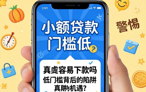 手机小额贷款门槛低的真的容易下款吗?警惕低门槛背后的陷阱与机遇