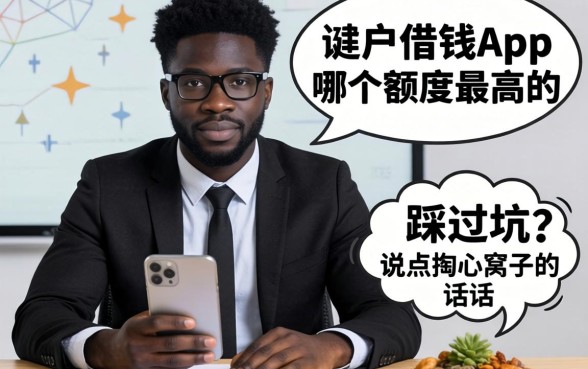 黑户借钱app哪个额度最高的？我踩过坑，说点掏心窝子的实话