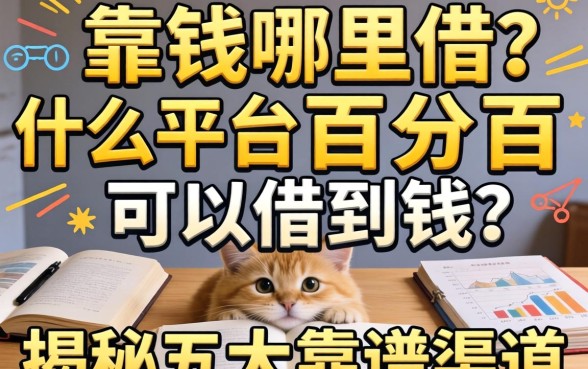 急需用钱哪里借？什么平台百分百可以借到钱？揭秘五大靠谱渠道