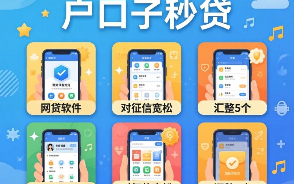 黑户口子秒贷，汇整5个对征信宽松的网贷软件