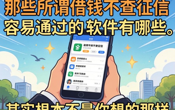 我试了一圈才发现,那些所谓借钱不查征信容易通过的软件有哪些,其实根本不是你想的那样