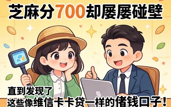 我芝麻分700却屡屡碰壁,直到发现了这些像维信卡卡贷一样的借钱口子