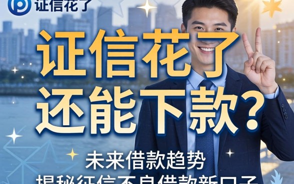 征信花了还能下款吗？未来借款趋势如何？揭秘征信不良借款2026新口子