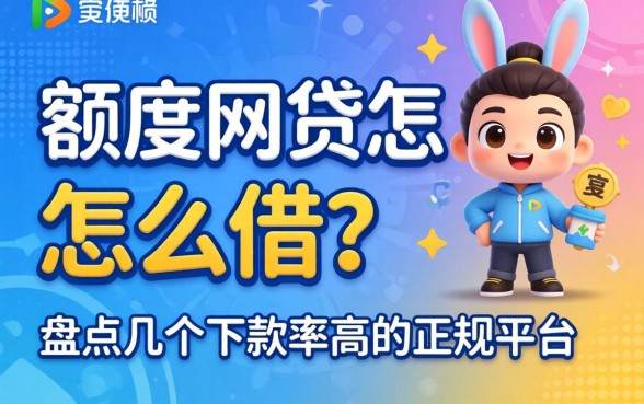 大额度网贷怎么借?盘点几个下款率高的正规平台