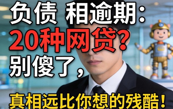 无视负债和逾期的20种网贷？别傻了，真相远比你想的残酷