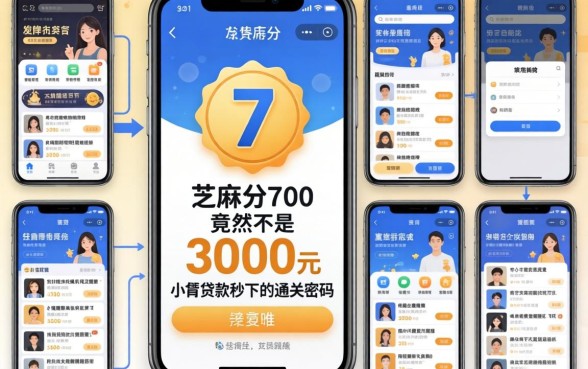 我试了十几个平台，发现芝麻分700竟然不是3000元小额贷款秒下的通关密码