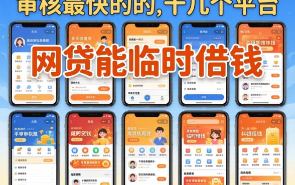 我试了十几个平台，发现审核最快的网贷和能临时借钱的app竟然不是那些大牌子