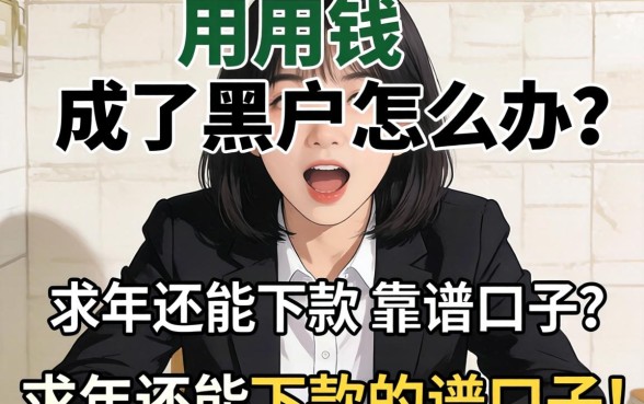 急用钱成了黑户怎么办？求2026年还能下款的靠谱口子！