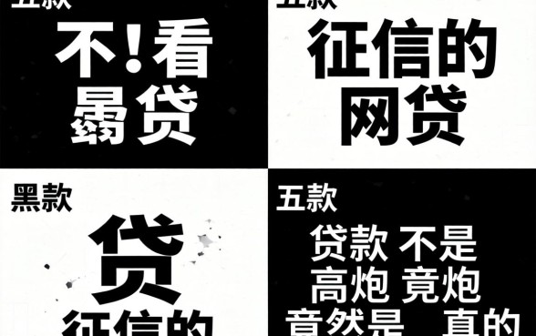 我试了五款不看征信的网贷，黑白贷款不是高炮竟然是真的