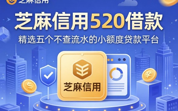 芝麻信用520借款，精选五个不查流水的小额度贷款平台