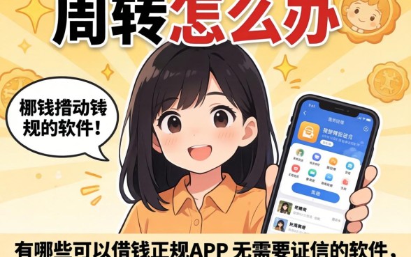 急需周转怎么办?有哪些可以借钱的正规app不需要征信的软件?这几个靠谱平台别错过!