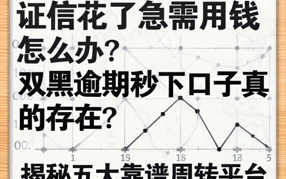征信花了急需用钱怎么办？双黑逾期秒下口子真的存在吗？揭秘五大靠谱周转平台