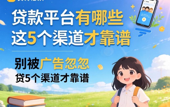 小贷款平台有哪些可以借款的?别被广告忽悠,这5个渠道才靠谱