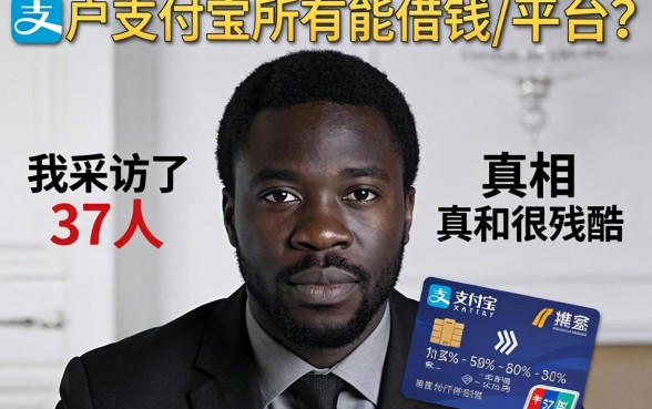 黑户支付宝所有能借钱的平台？我采访了37人，真相很残酷