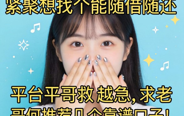 手头紧想找个能随借随还的平台救急，求老哥们推荐几个靠谱的口子！