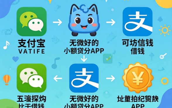 微信支付宝可以借钱的，归纳五个比较好的小额贷款app